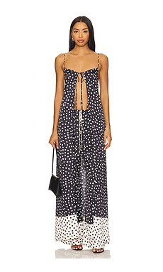 DEVON WINDSOR Maria Dress in Black Domino from Revolve.com | Revolve Clothing (Global)