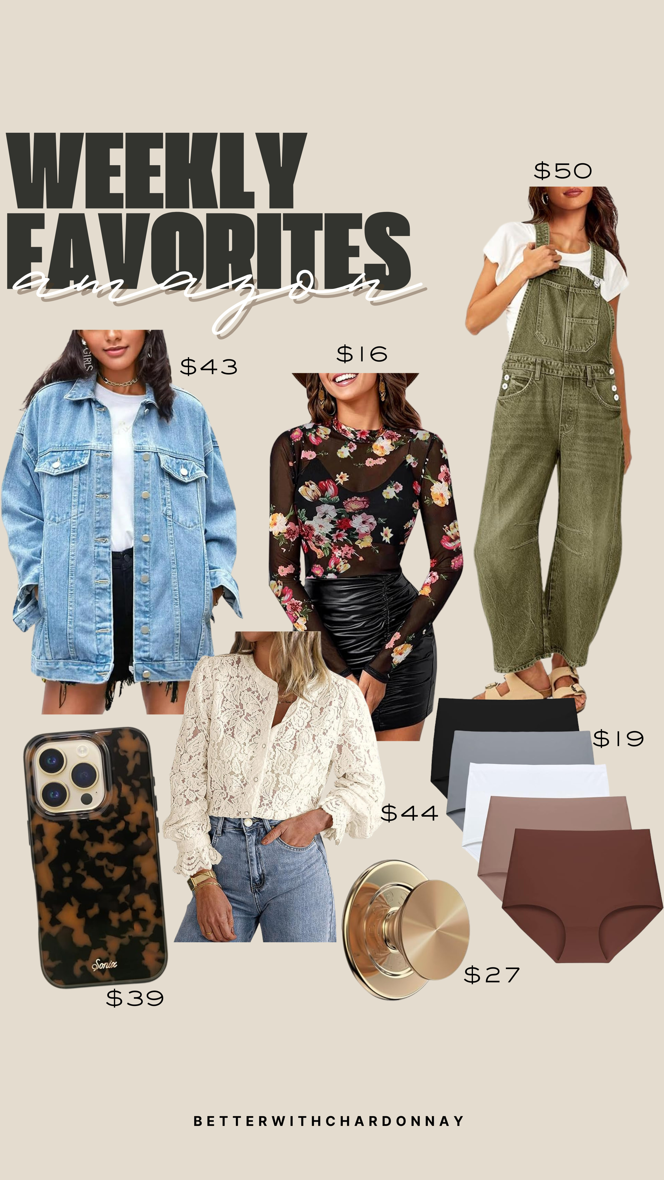 Weekly Amazon Favorites! 

amazon favorites, weekly finds, amazon fashion, amazon undies, leopard print  

 #LTKSeasonal #LTKFindsUnder100 #LTKStyleTip