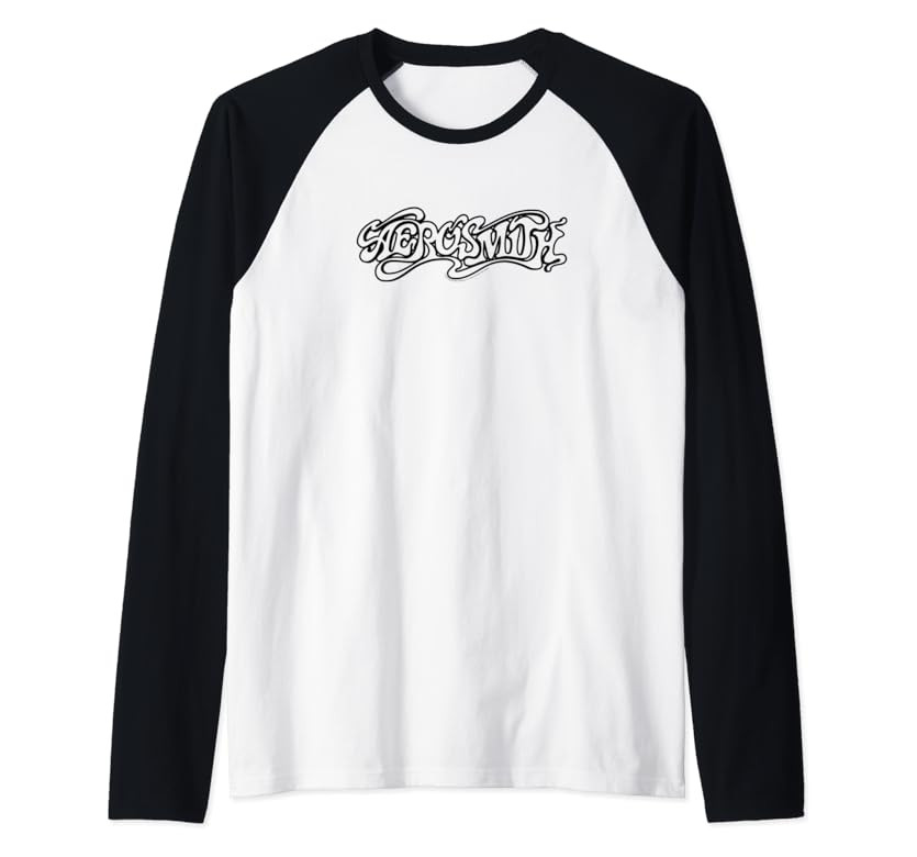 Aerosmith - Aero (Black Logo) Raglan Baseball Tee | Amazon (US)