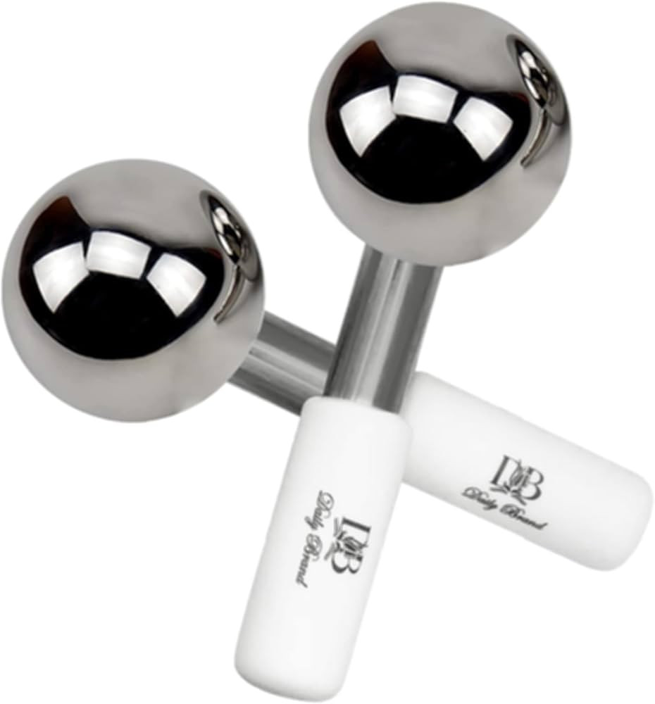 Ice Globes for Facials, Stainless Steel Massaging Ice Globes for Face, Neck and Eyes, Facial Ice ... | Amazon (US)