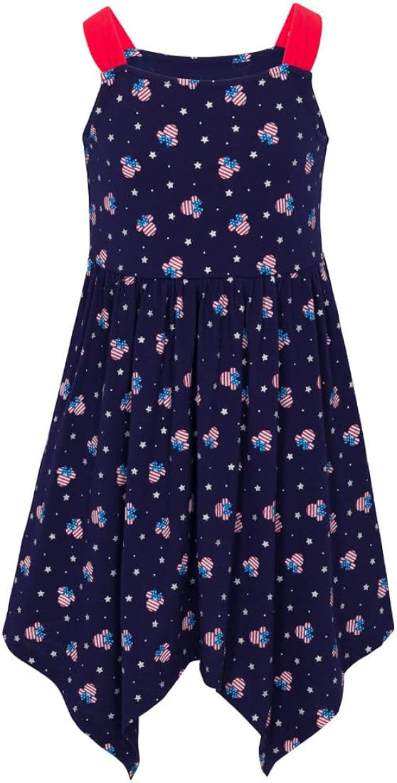 Disney Girls' Minnie Mouse Dress - Americana 4th of July Sundress for Toddler, Little, and Big Gi... | Amazon (US)