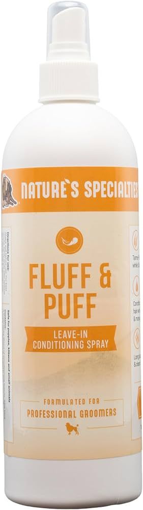 Nature's Specialties Fluff and Puff Re-Moisturizing Dog Spray for Pets, Natural Choice for Profes... | Amazon (US)