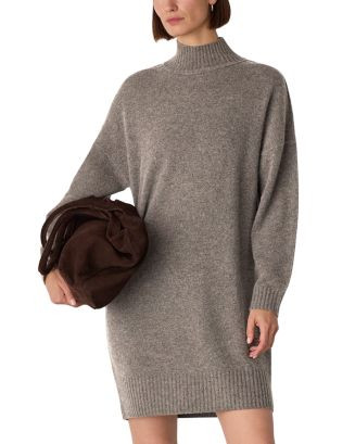 Whistles Funnel Neck Wool Mini Dress  | Bloomingdale's Women | Bloomingdale's (US)