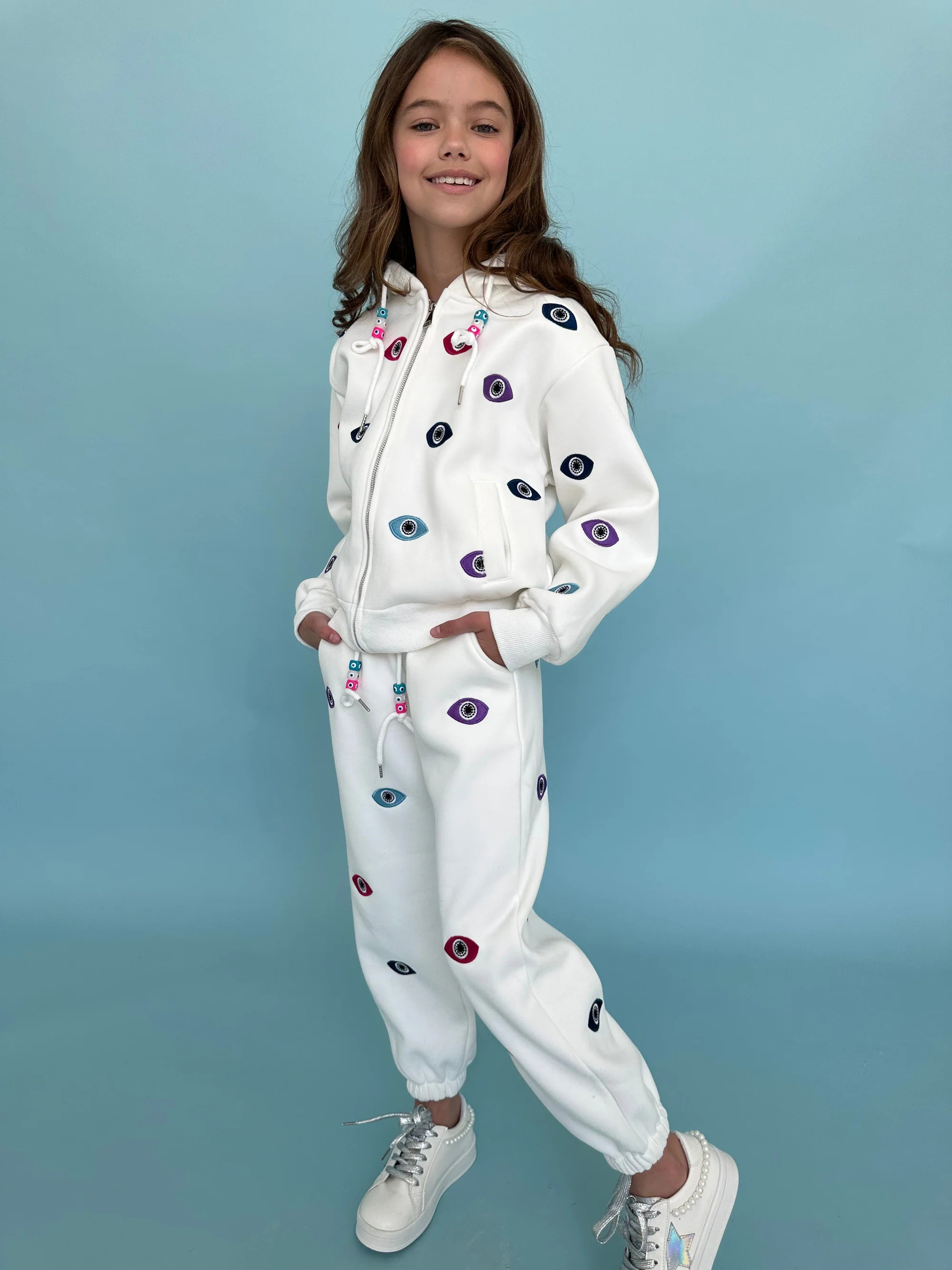 Rainbow Evil Eye Jogger Set | Lola + The Boys