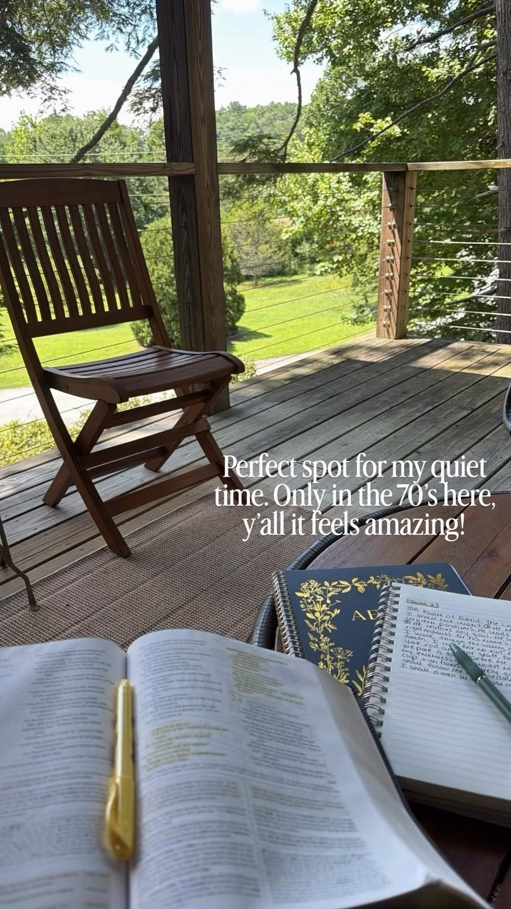Perfect place for my quiet time. The @The Daily Grace Co. Bible studies travel with me everywhere!

#LTKdayinmylife #LTKHome #LTKSaleAlert
