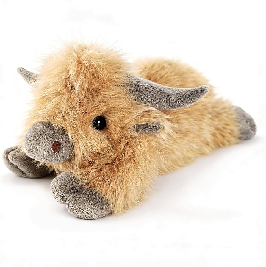 Amazon.com: uoozii 20" | 4 Pounds Highland Cow Weighted Stuffed Animals with Unscented Microwavable Heating Pad, Cute Coolable Heatable Weighted Plush Warm Gift for Kids & Adults : Toys & Games | Amazon (US)
