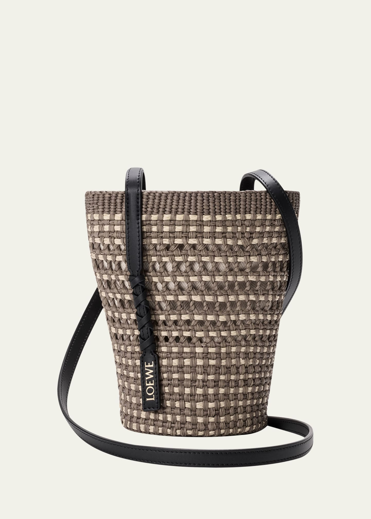 Loewe x Paula's Ibiza Braid Woven Palm Leaf Crossbody Bag | Bergdorf Goodman