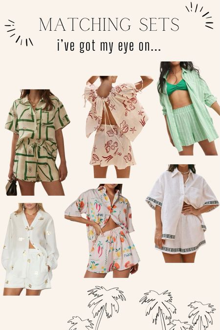 I want all of these matching sets 😍

Spring style, summer style, resort wear, vacation style, co ord, beach style, casual outfits. 

#LTKtravel #LTKswim #LTKfindsunder100