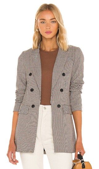 Double Breasted Blazer in Rich Black | Revolve Clothing (Global)