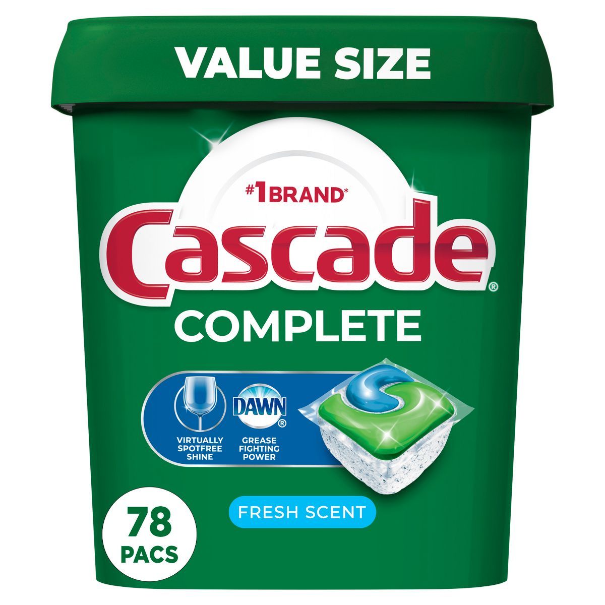 Cascade Fresh Scent Complete ActionPacs Dishwasher Detergents | Target