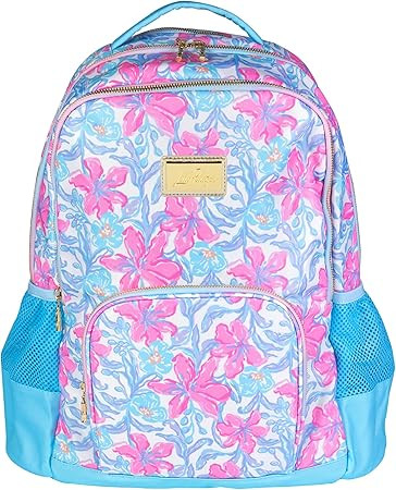 Lilly Pulitzer Large Backpack with Pockets, Adjustable Straps and Top Handle, Large Bookbag for W... | Amazon (US)