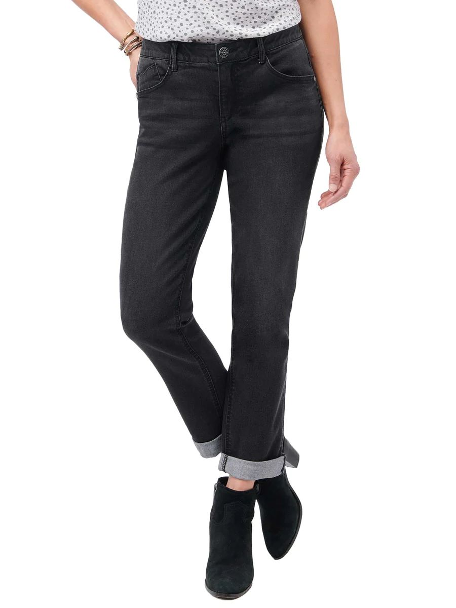 &quot;Ab&quot;solution® Black Denim Girlfriend Jeans | Democracy Clothing