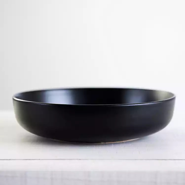 Matte Black Simple Things Dinner Bowls, Set of 4 | Kirkland's Home