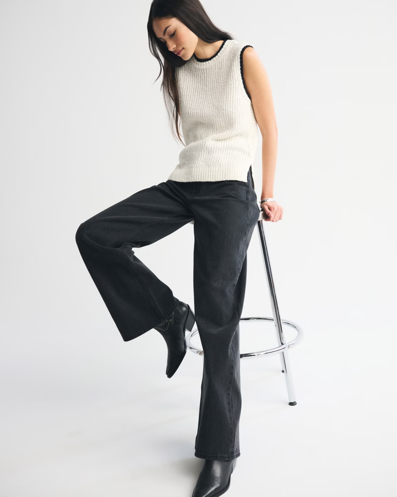 Textural Crew Sweater Shell Tank | Abercrombie & Fitch (US)