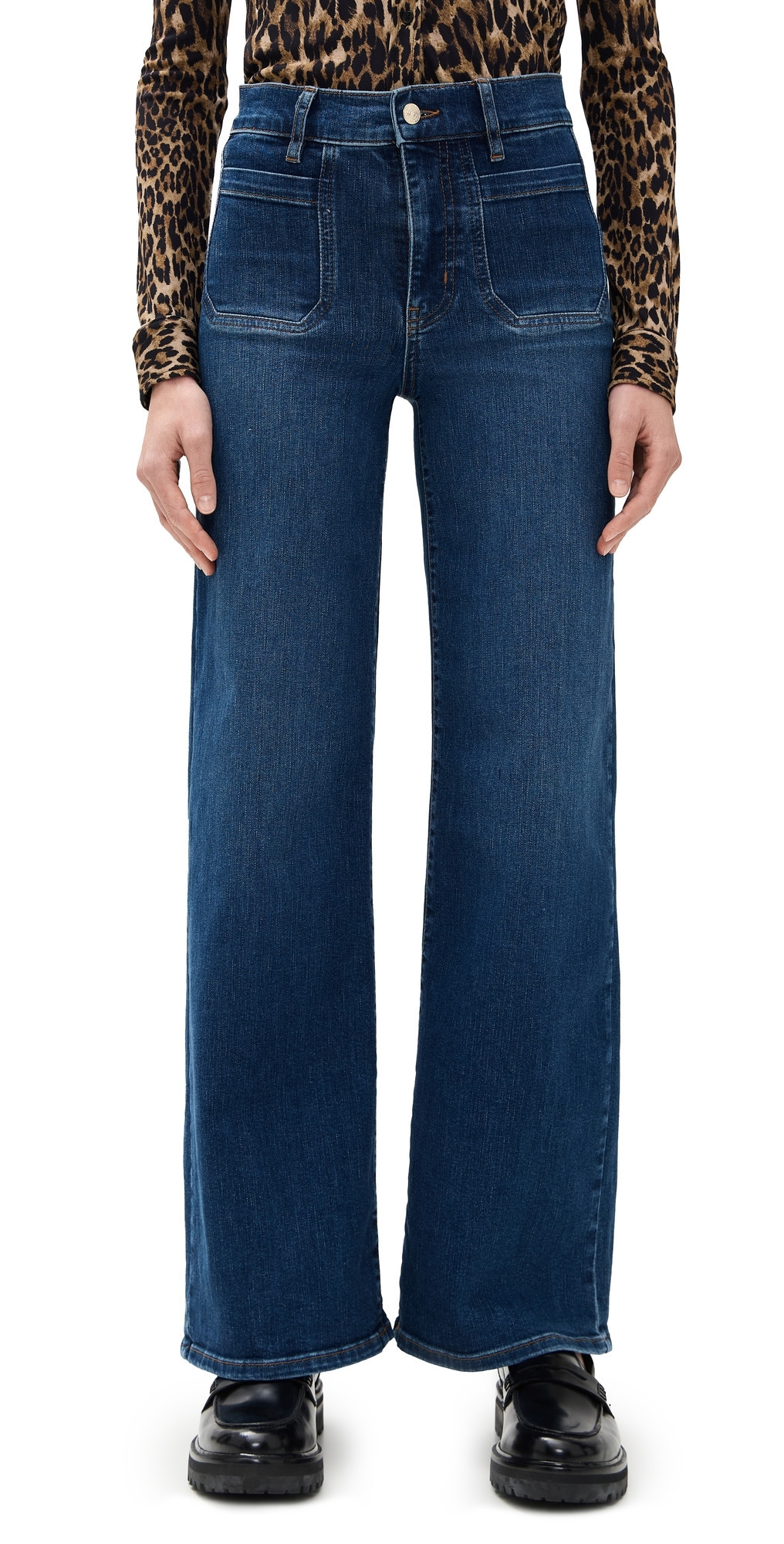 FRAME Le Slim Palazzo Modernist Pocket Jeans Savior 29 | Shopbop