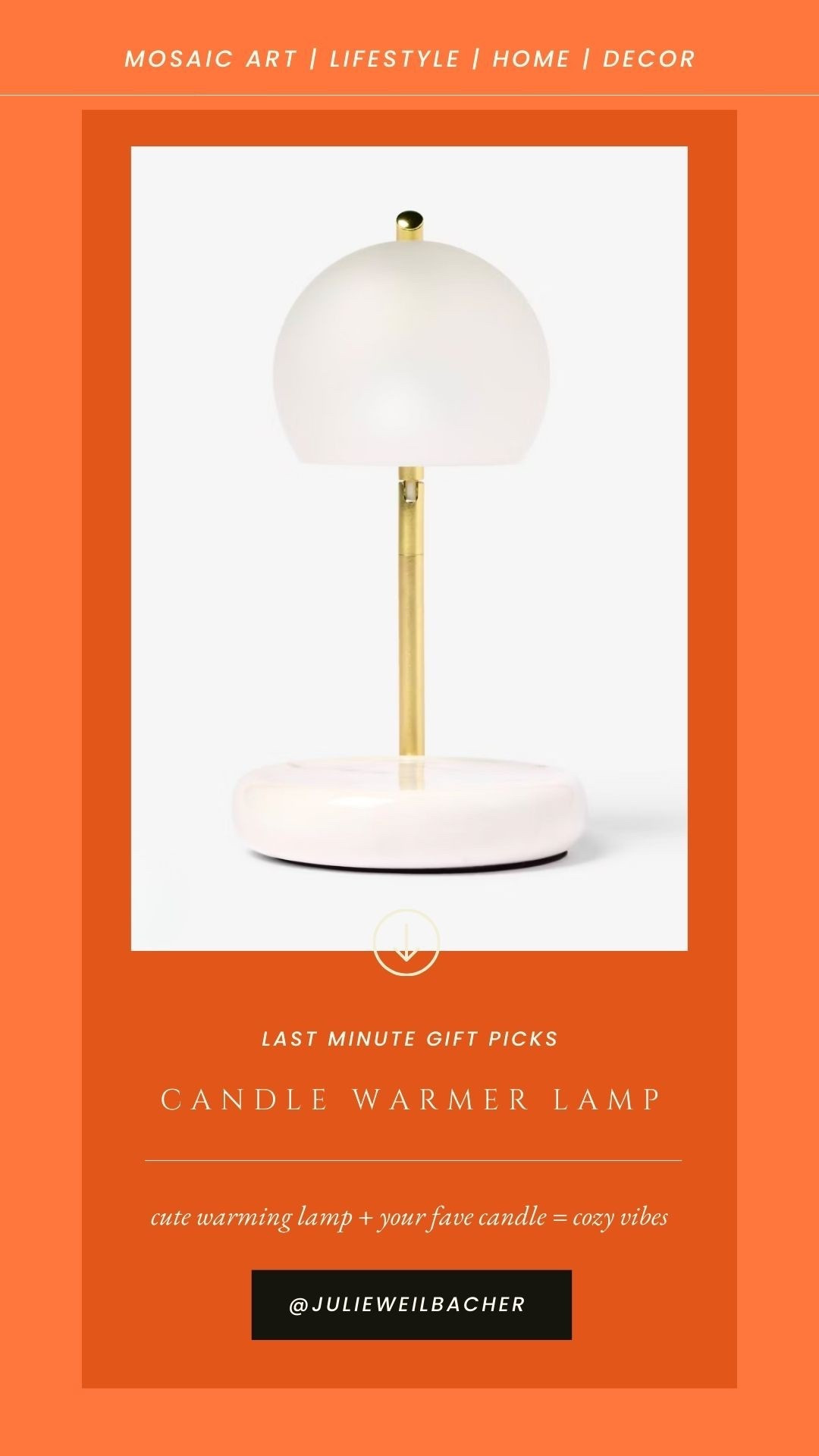 One of my fave last-minute gift ideas which you can pick-up today is a candle warmer and a couple candles. Pair them with a throw blanket and cute mug and you just gifted a comfy-cozy vibe!

#lastminutegiftideas #lastminutegifts #giftsforher #candlewarmer #candlewarmerlamp #candles #cozythrowblanket #target #homedecor #creamcoffeemug #lastminutechristmasgifts

#LTKFindsUnder50 #LTKGiftGuide #LTKHome