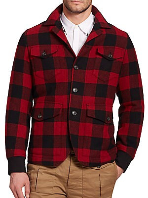 Buffalo Plaid Wool Jacket | Saks Fifth Avenue OFF 5TH
