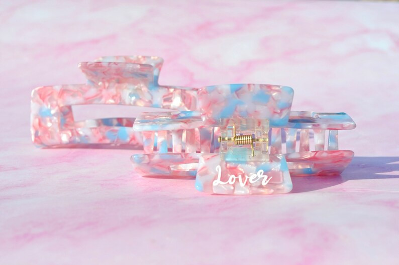 Pink and Blue Lover Bridal Shower Favors, She Found Her Lover Bachelorette Party Hair Claw, in My... | Etsy (US)