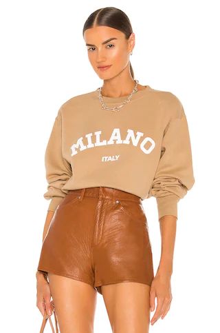 DEPARTURE Milano Crewneck in Tan from Revolve.com | Revolve Clothing (Global)