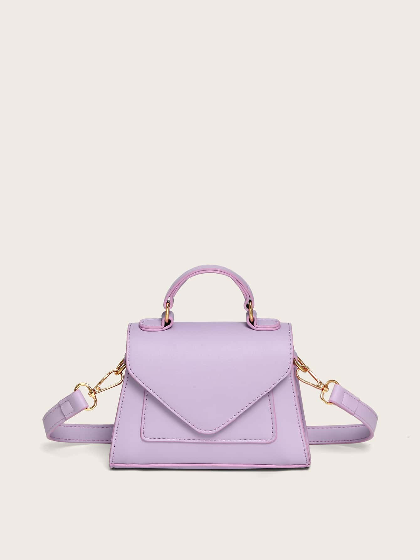 Minimalist Flap Satchel Bag | SHEIN