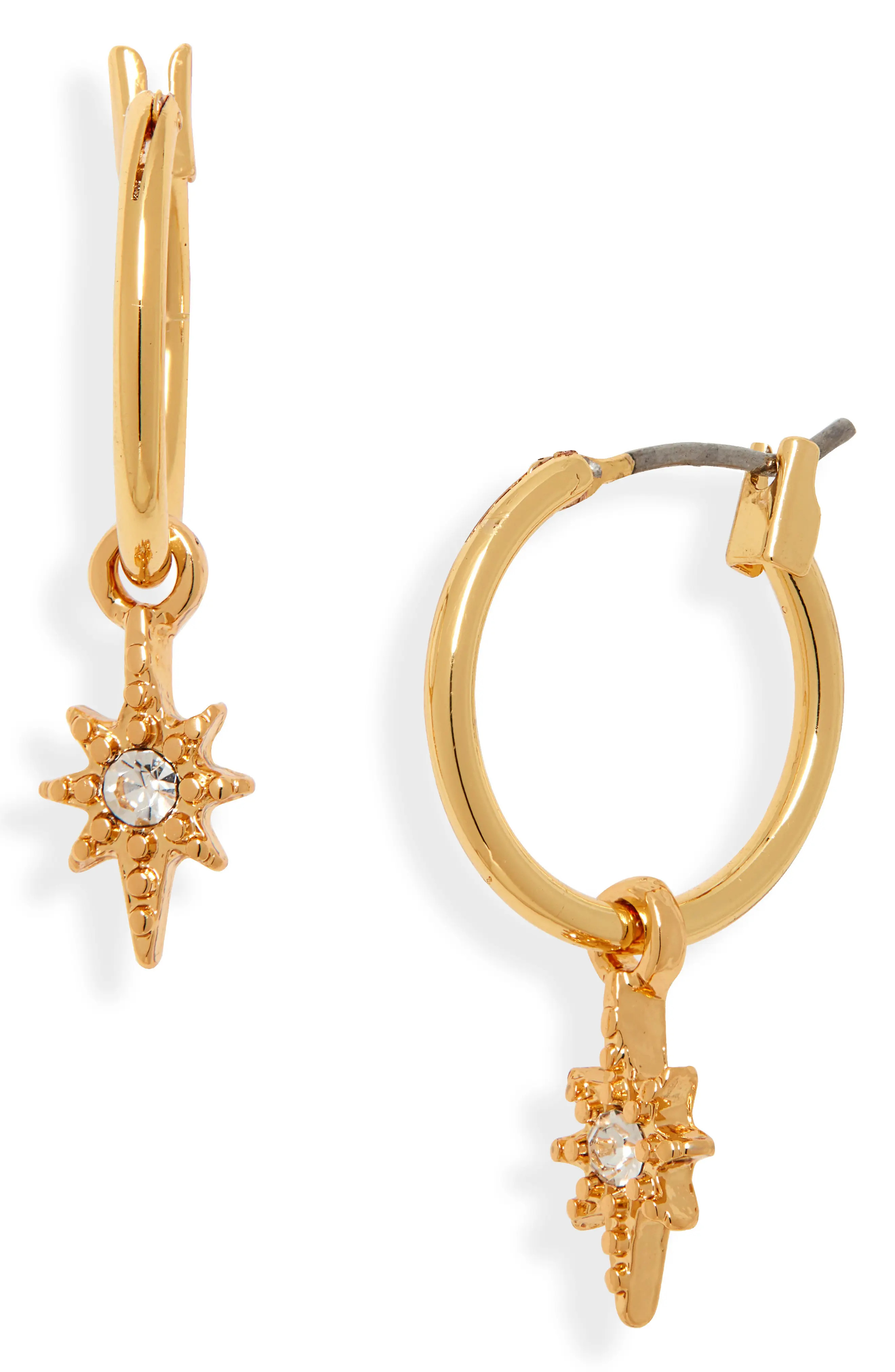 Uncommon James by Kristin Cavallari Burst Hoop Earrings in Gold at Nordstrom | Nordstrom