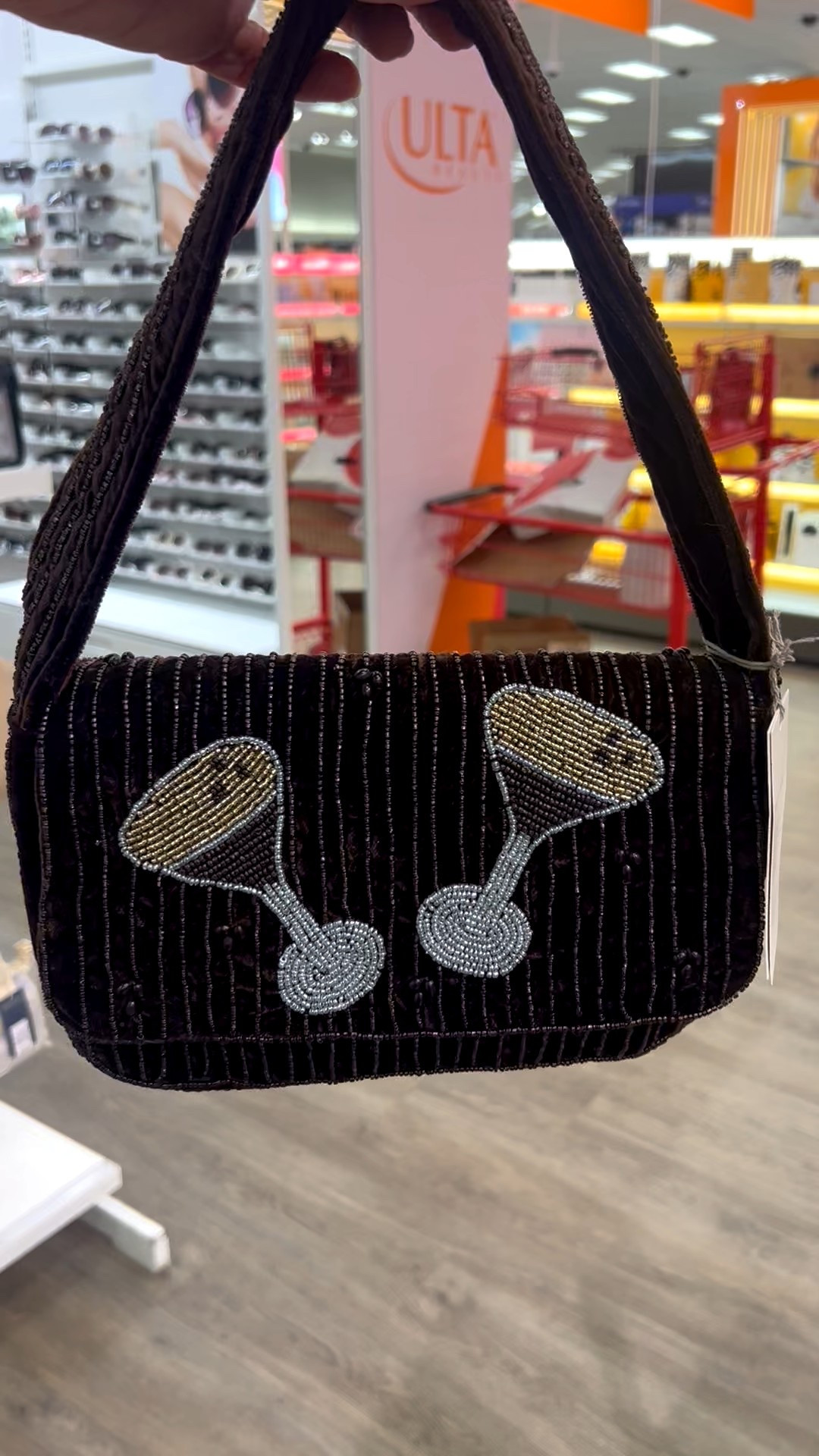 espresso martini beaded handbag, spring outfit 

#LTKSeasonal #LTKOver40 #LTKootd