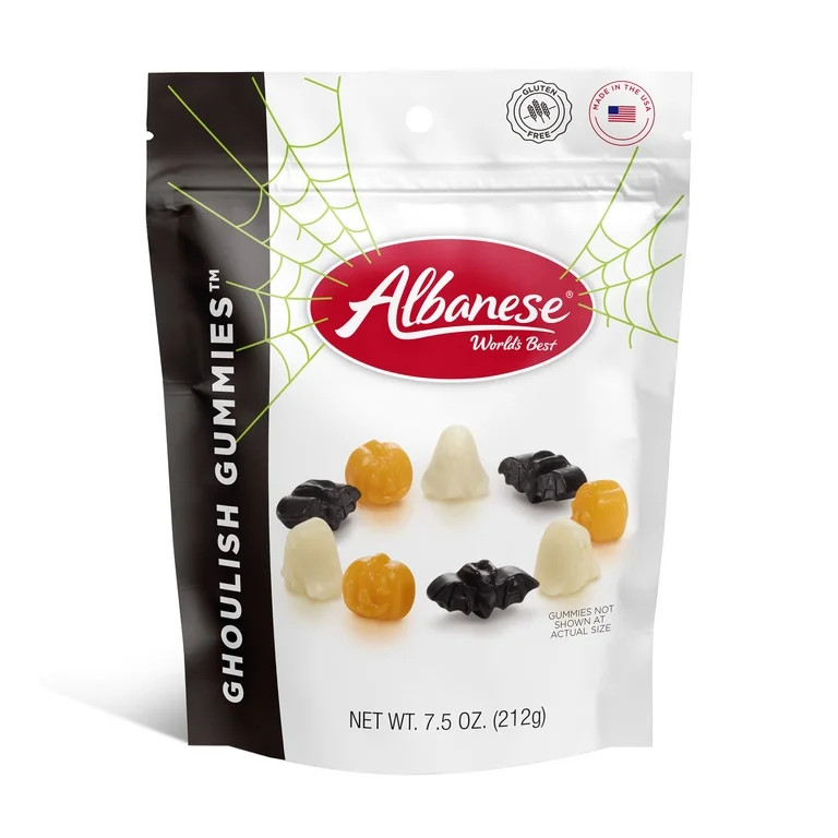 Albanese Halloween Ghoulish Gummies 7.5oz Pumpkins Bats & Ghosts Gluten Free | Walmart (US)