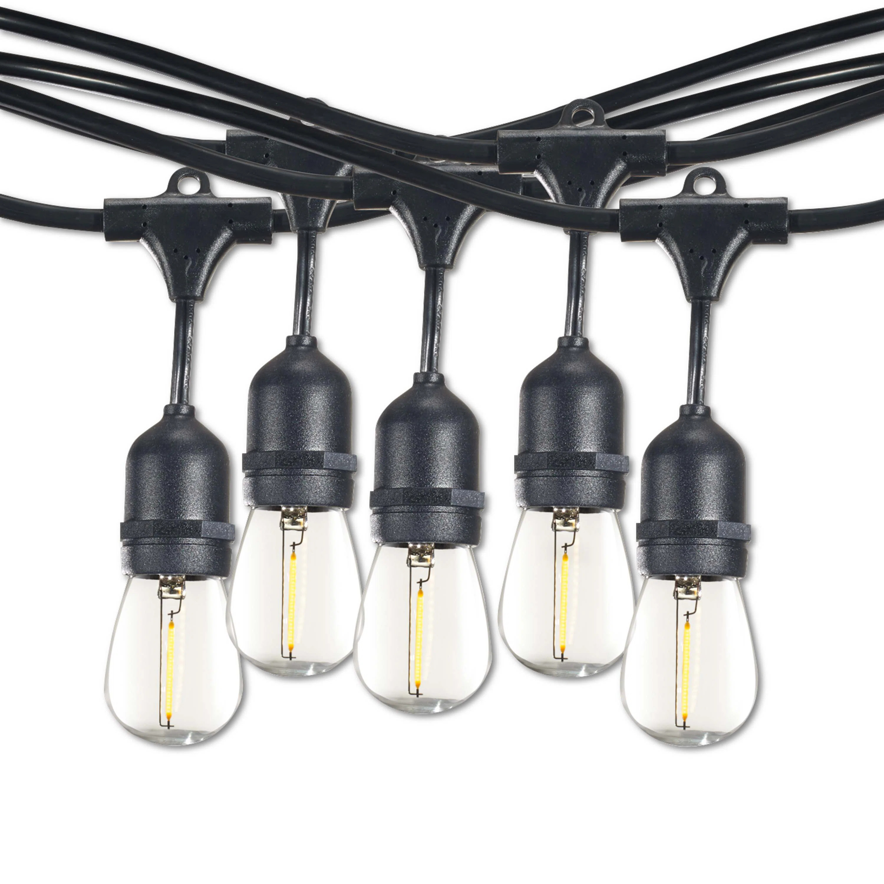 48-ft Outdoor 15 - Bulb Standard LED String Light (End to End Connectable) (Set of 2) | Wayfair North America