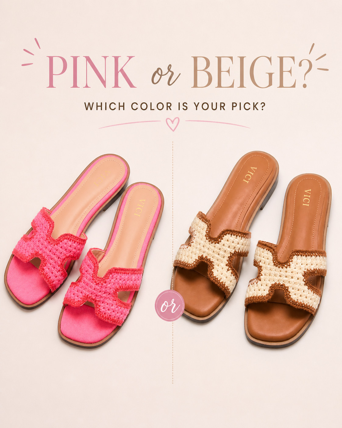 Pink or Beige? The Sandal You’ll Wear All Summer 👡✨

Okay I need your opinion… PINK or BEIGE?! 💗🤎 These crochet slide sandals are the ultimate summer staple—easy, comfy, and effortlessly chic. The beige pair is giving neutral, goes-with-everything energy, while the pink is bold, fun, and perfect for making a statement.

Both styles are perfect for everyday wear, vacations, or just elevating a simple outfit. I’m honestly torn… which one would YOU pick?!

Tap to shop both colors + help me decide in the comments 👇

#LTKStyle #LTKSeasonal #SummerSandals #NeutralStyle #PinkStyle #VacationOutfits #EverydayStyle #EffortlessChic #CapsuleWardrobe #FashionOver40 #LTKFinds #StyleInspo #WarmWeatherStyle #MinimalStyle #TrendyStyle 

 