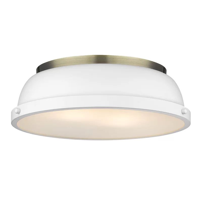 Krauss 2 - Light 14'' Simple Dome Flush Mount | Wayfair North America