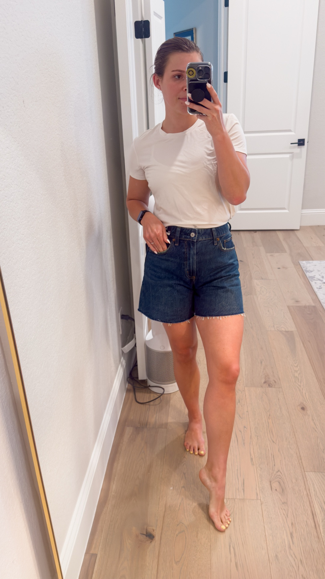 Another great short option currently on sale from Abercrombie. Marked down 40% off & you can get an extra 15% off with code SPRINGAF. Y’all these shorts are only $38.25 after all the discounts😱😱 
The sale ends tonight to don’t wait!

Wash: Dark Wash

#LTKSeasonal #LTKSaleAlert #LTKU