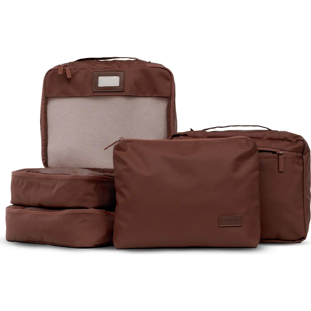 CALPAK 5-Piece Packing Cube Set in Walnut at Nordstrom | Nordstrom