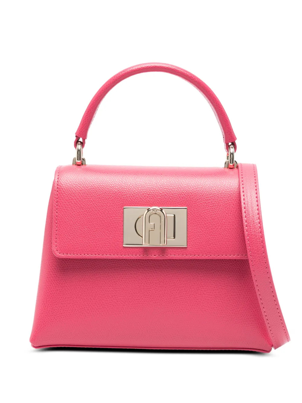 Furla 1927 top-handle Lock Detail Mini Bag | Pink | FARFETCH UK | Farfetch Global