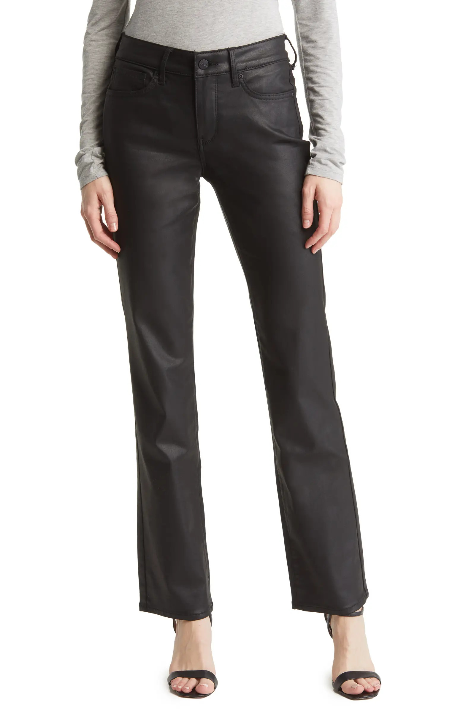 Marilyn Coated Straight Leg Jeans | Nordstrom