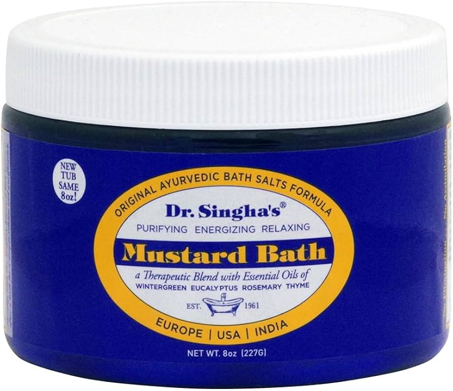 Dr. Singha's Mustard Bath Salts, Therapeutic Bath Detox - Relaxing Bath Soak for Sore Muscles, Re... | Amazon (US)