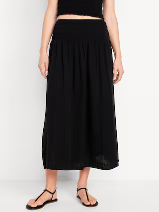 Crinkle Gauze Maxi Skirt | Old Navy (US)