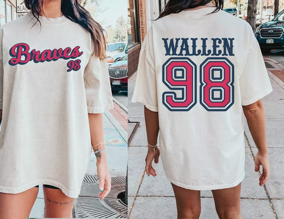 98 Braves Morgan Wallen Song Shirt Atlanta Graphic Tee - Happy
