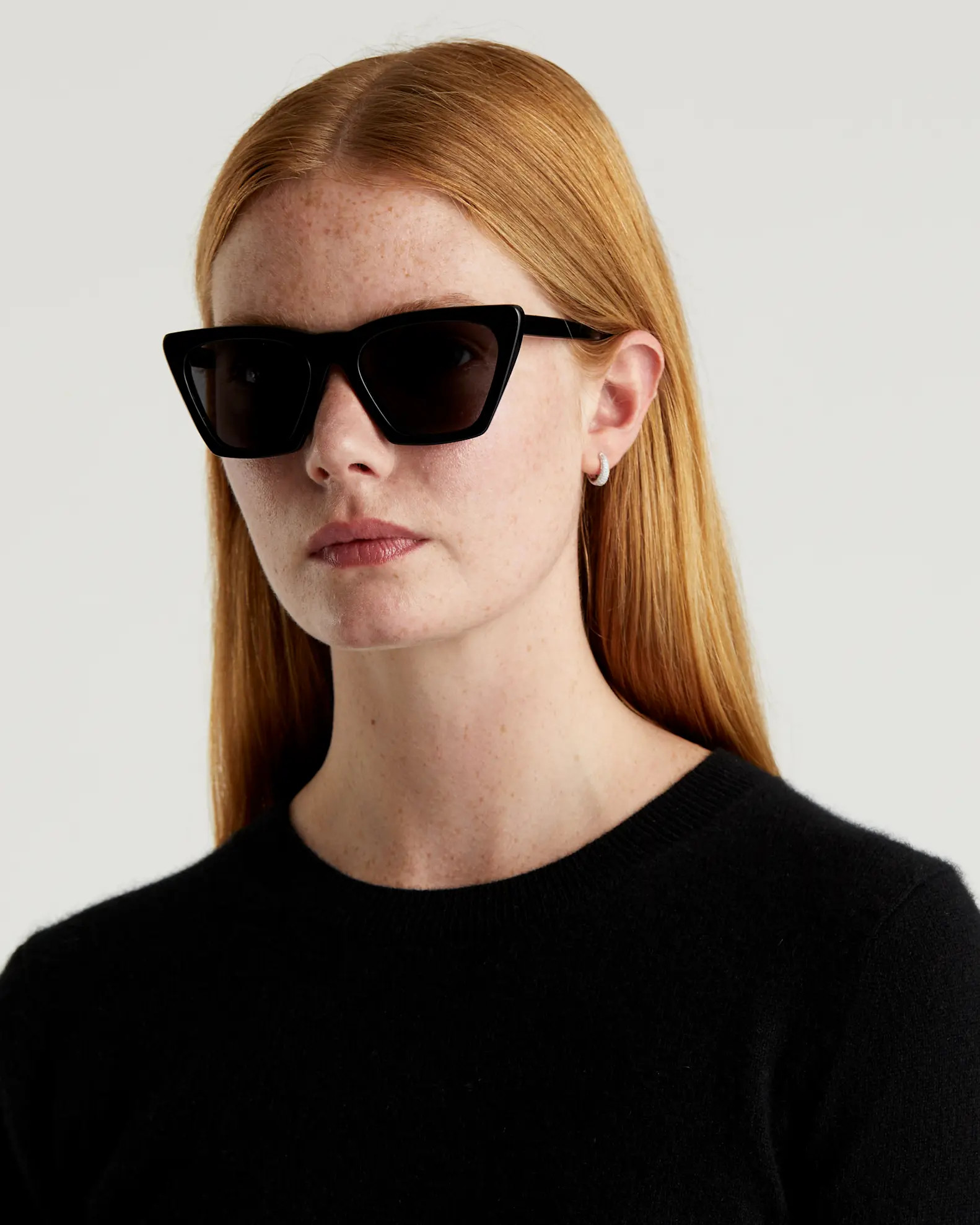 Andy Polarized Acetat Sunglasses in Black with Grey lens | Quince