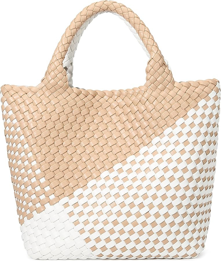 Vegan Leather Purses for Women, Handmade Purses and Handbags Summer Beach Travel Tote Shoulder Ba... | Amazon (US)