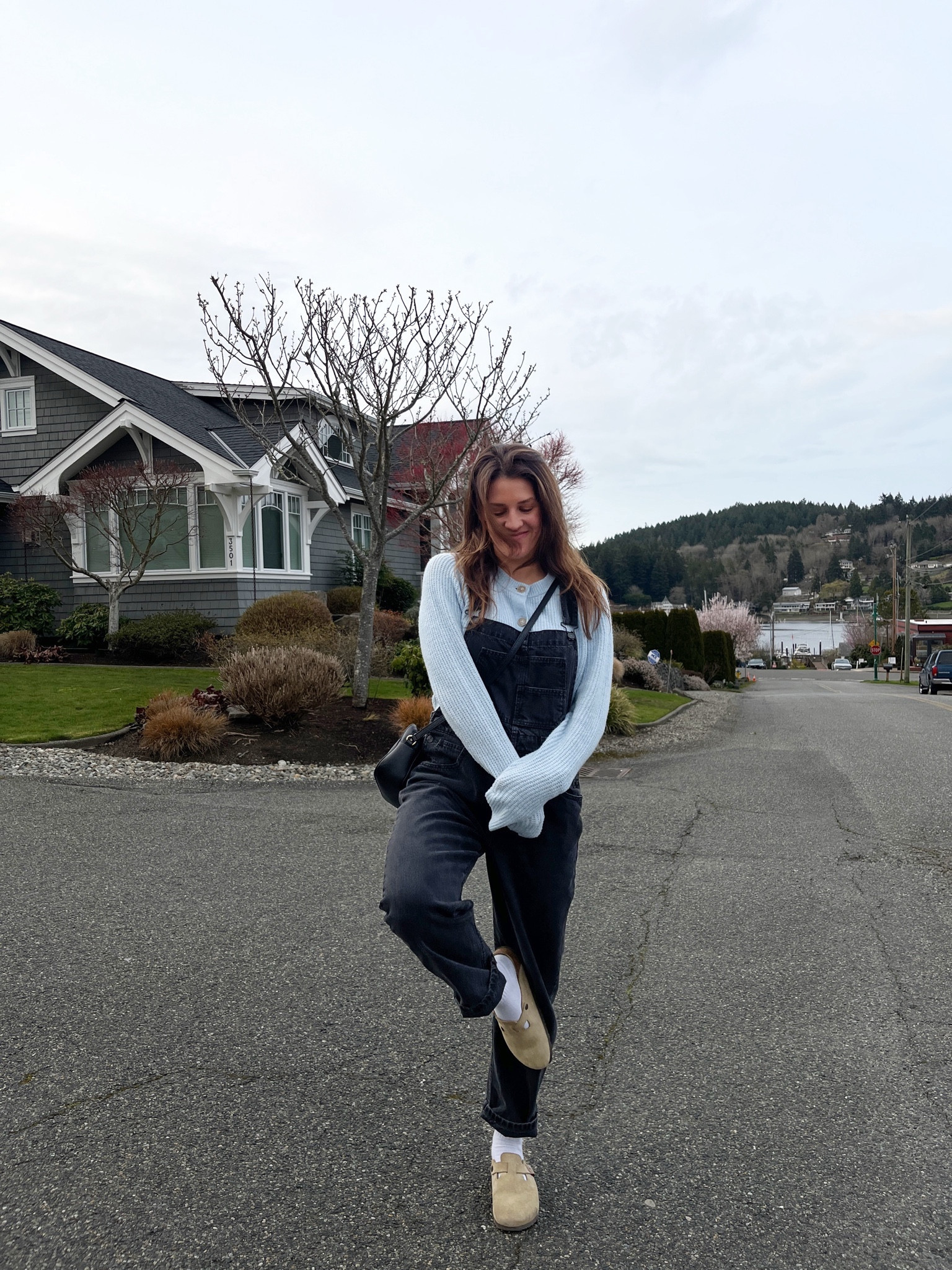 Free people, overalls, spring outfits, Birkenstocks, clogs 