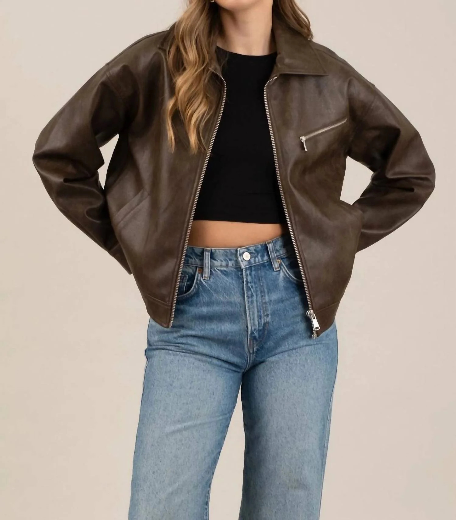 Bomber Jacket In Vintage Espresso | Shop Simon