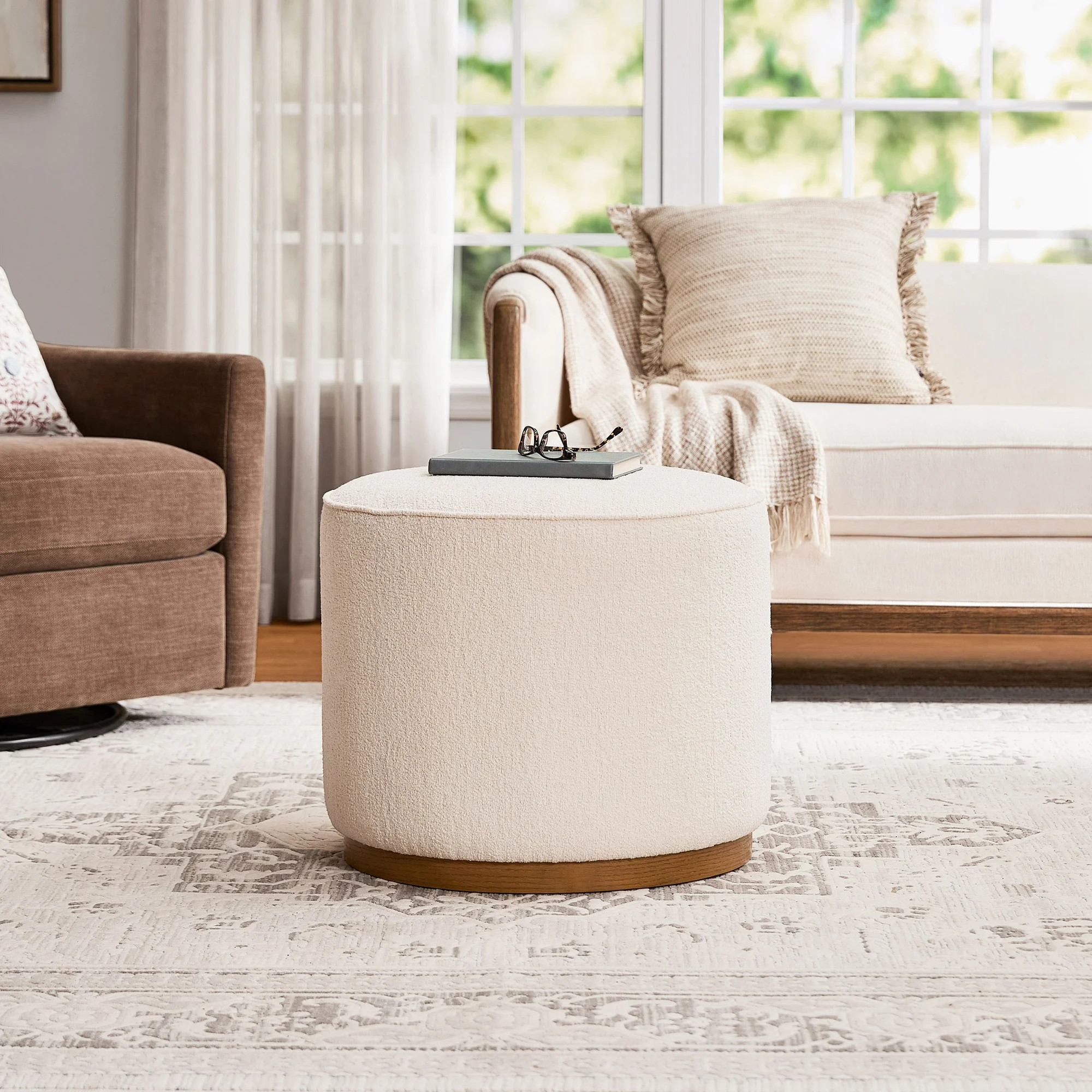 My Texas House Emerson Ottoman | Walmart (US)