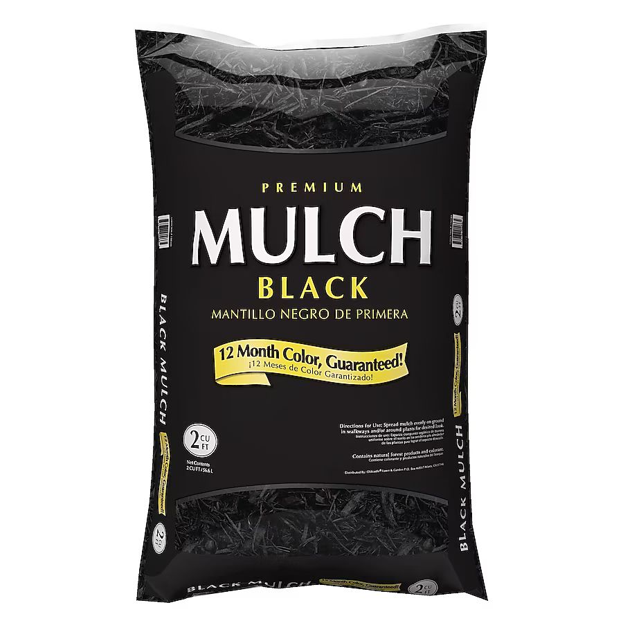 Premium 2-cu ft Black Mulch | Lowe's