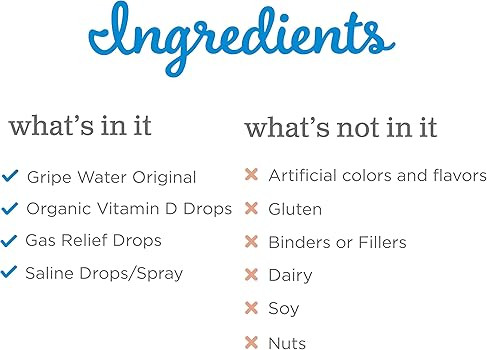 Mommy's Bliss Newborn Essentials Gift Set, Includes Gripe Water, Baby Vitamin D Drops, Baby Gas D... | Amazon (US)