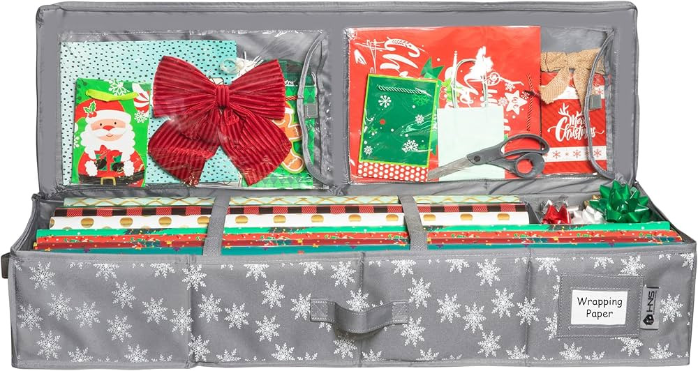 Amazon.com: Wrapping Paper Storage Container – Fits up to 27 Rolls 1 3/8” Diam. - Underbed Gi... | Amazon (US)