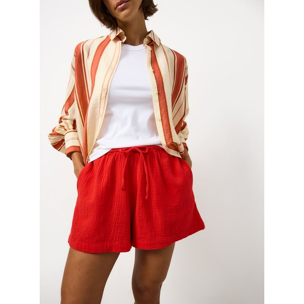 Buy Red Double Cloth Shorts 20 | Loungewear | Tu | Tu Clothing