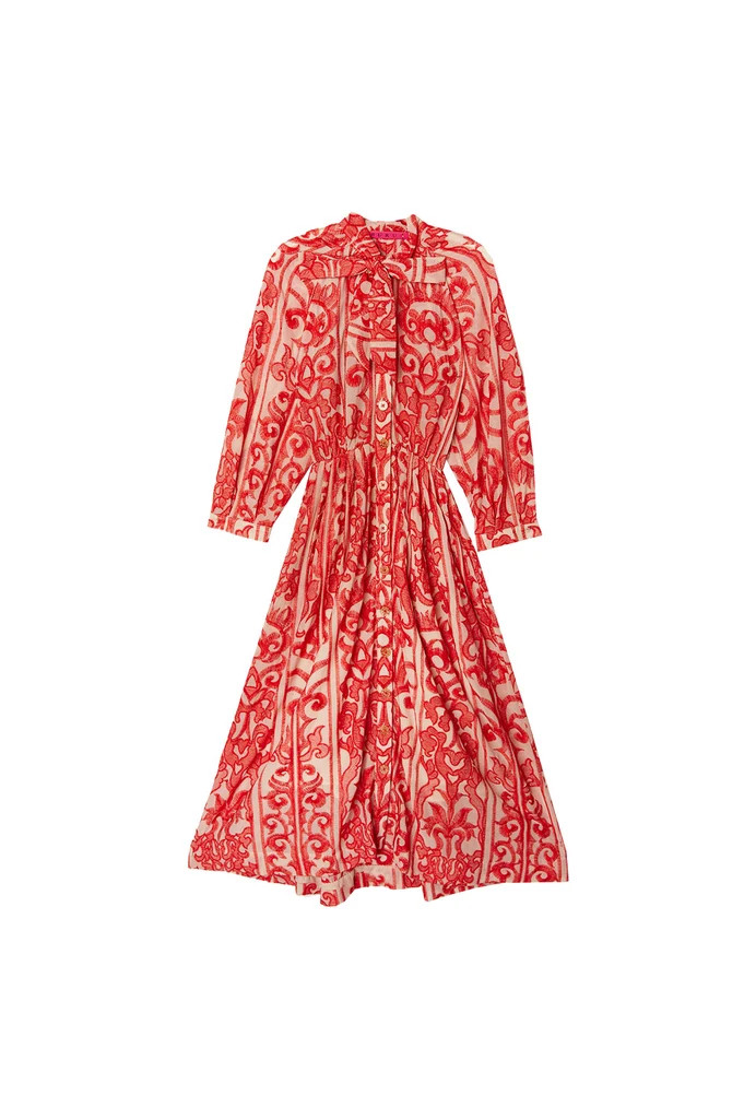 9 to 5 Shirtdress - Coral Embroidery | Shop BURU