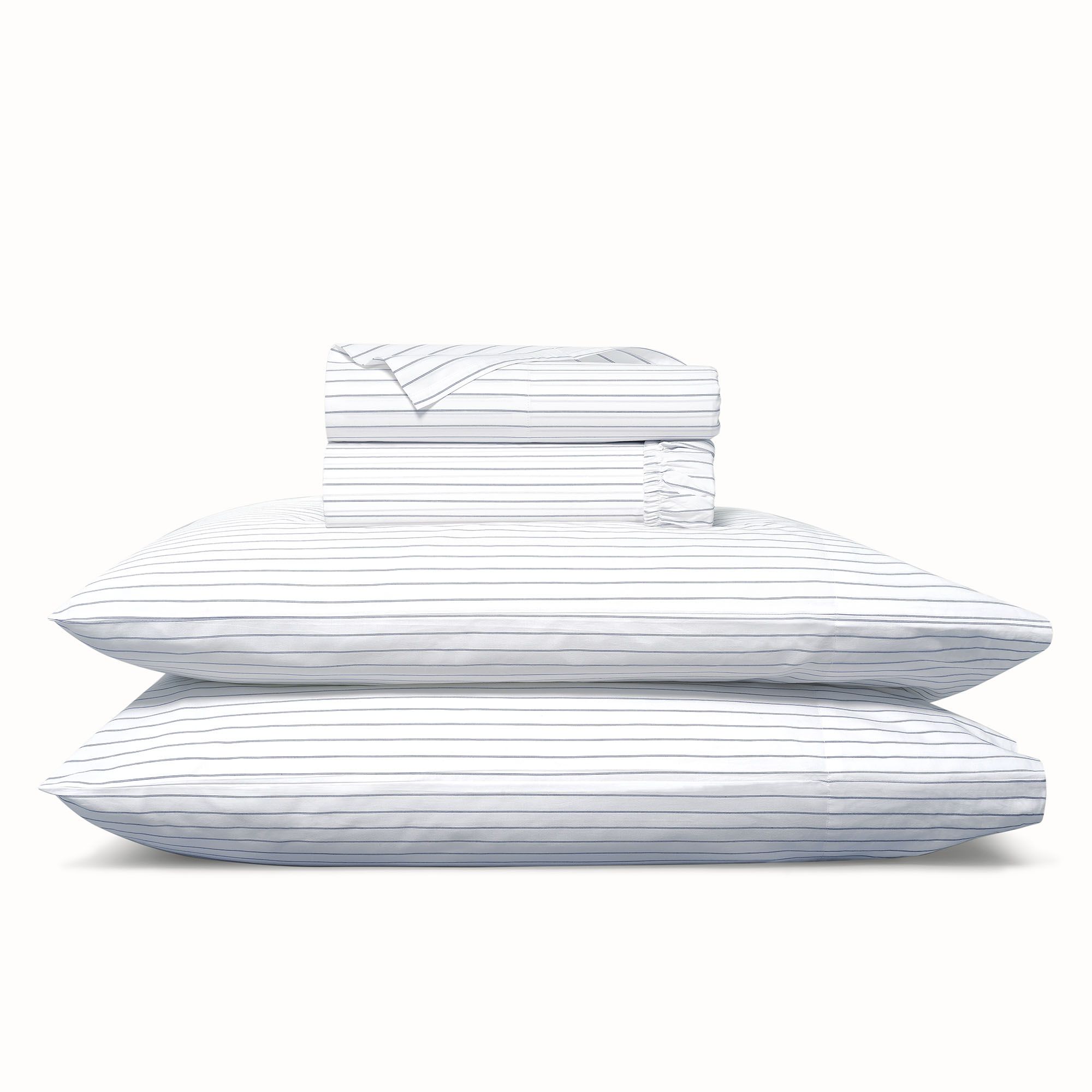 Striped Percale Bed Sheet Set - Organic Cotton - Boll & Branch | Boll & Branch