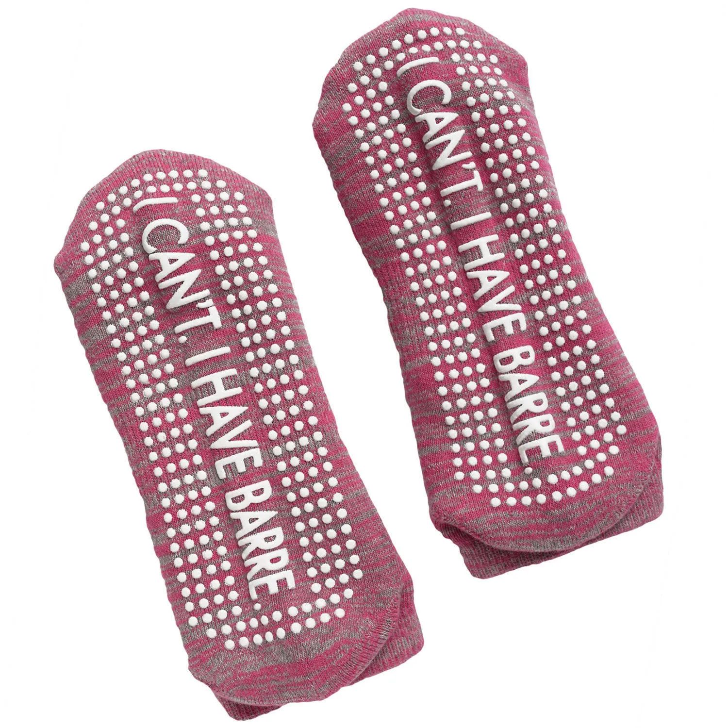 I Cant. I have Barre. Sticky Socks (Pink/Gray) | Etsy (US)