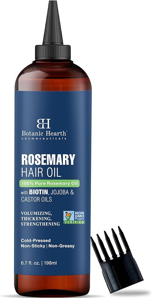 Botanic Hearth 100% Pure Rosemary Oil For Hair Growth Infused With Biotin | Hair Strenghtening Tr... | Amazon (US)